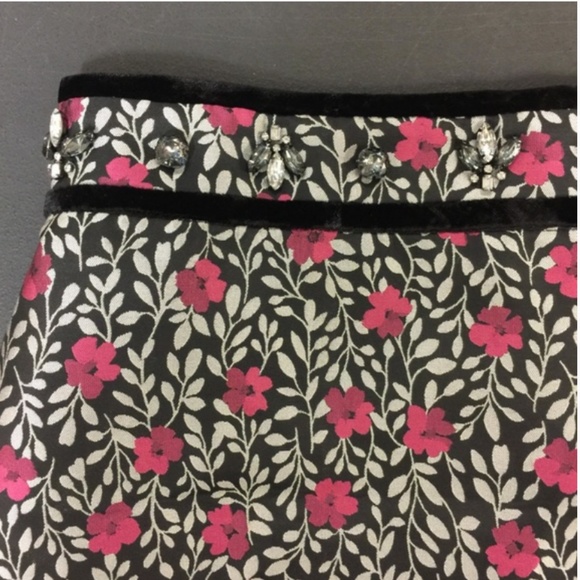 kate spade sample piece floral jacquard skirt size 4 nwt - Picture 4 of 12